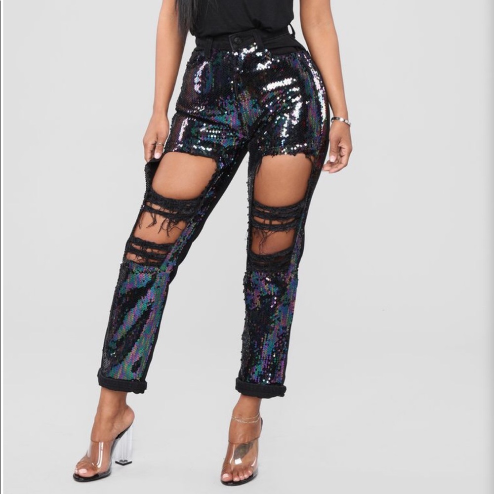 Fashion nova Come And See Me Sequin Boyfriend